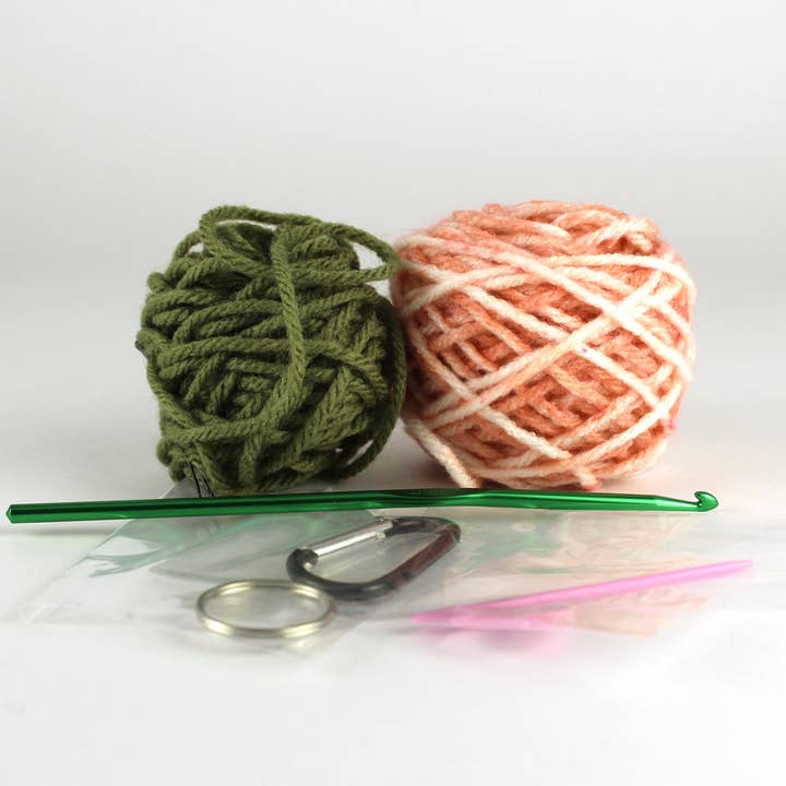 Citizens Crochet - Wholesale Knitting/Crochet Supplies - Dahlia Keychain Learn to Crochet Kit for Healthcare Safe Havens2