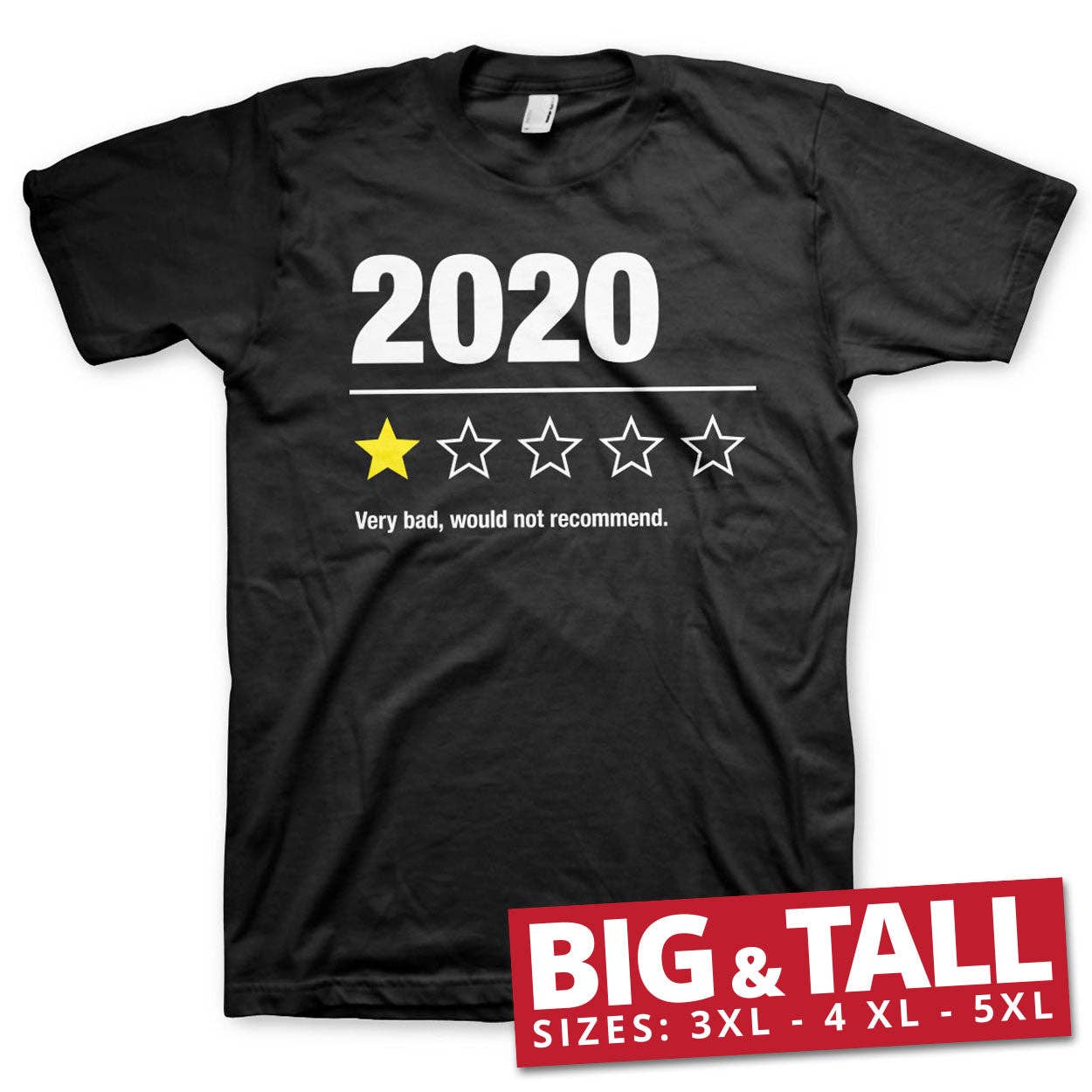 Black 2020 Review Big & Tall T-Shirt for wholesale on Faire0