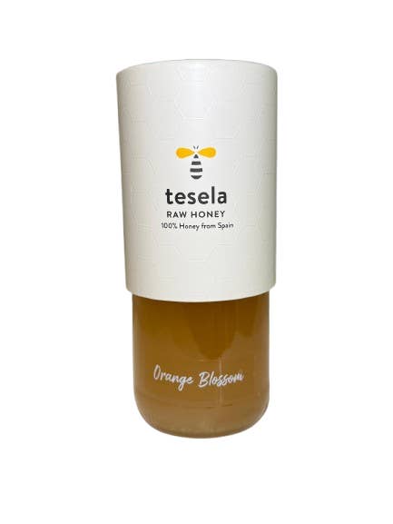 Tesela Premium Raw Honey – 100% Spanish Artisanal Honey, Unfiltered & Unpasteurized, Single-Origin, 320g (11.3 oz) - Orange Blossom Flavor for wholesale by Lucia Fine Foods