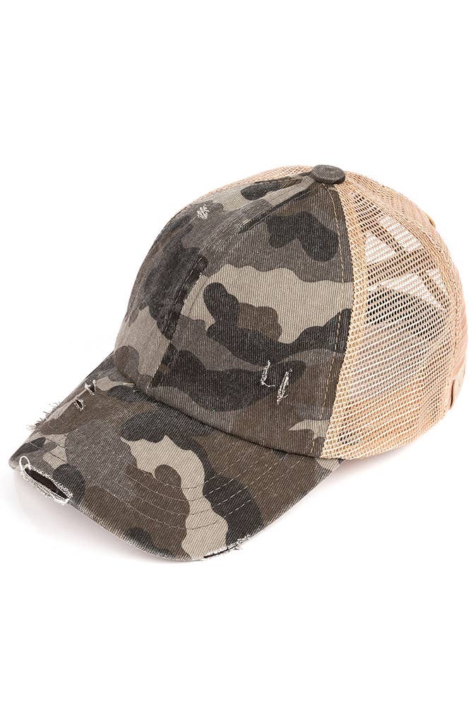 Hana - Wholesale Baseball Cap - Kids - C.C Kids Camo Cotton Twill Pony Cap3