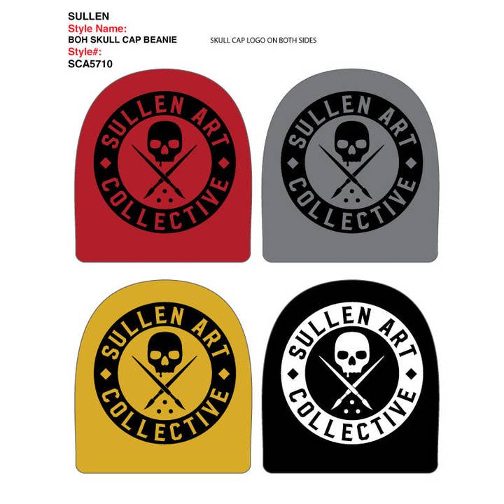 Bonnet Skull Cap noir - Sullen Clothing pour la vente par Sullen Clothing