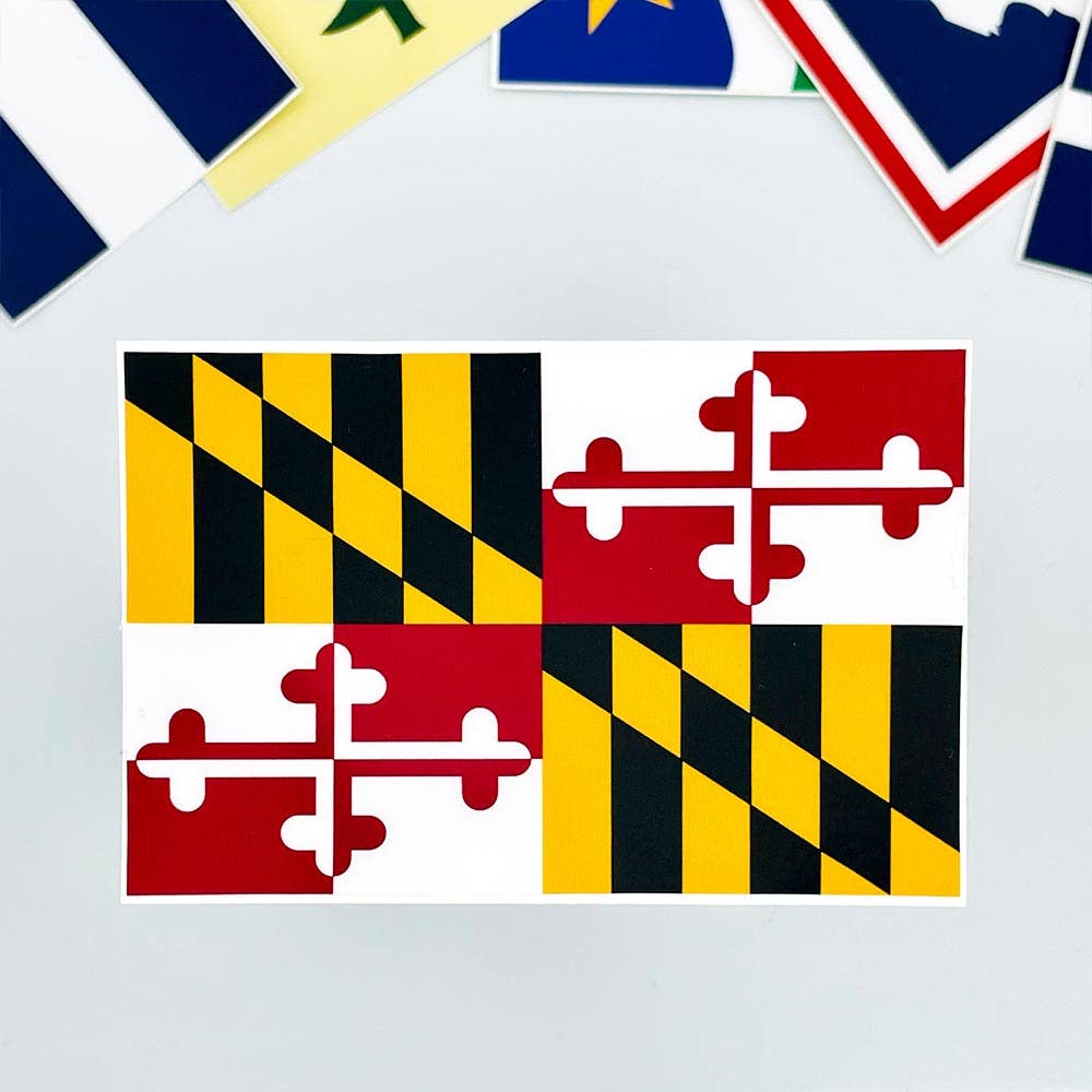 Flags For Good - Wholesale Sticker - Maryland Flag Sticker0
