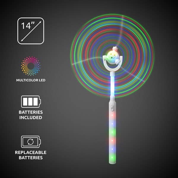 Windy City Novelties - Wholesale Light-Up Toy - Kids & Baby - LED Light Up Windmill Wand toy1