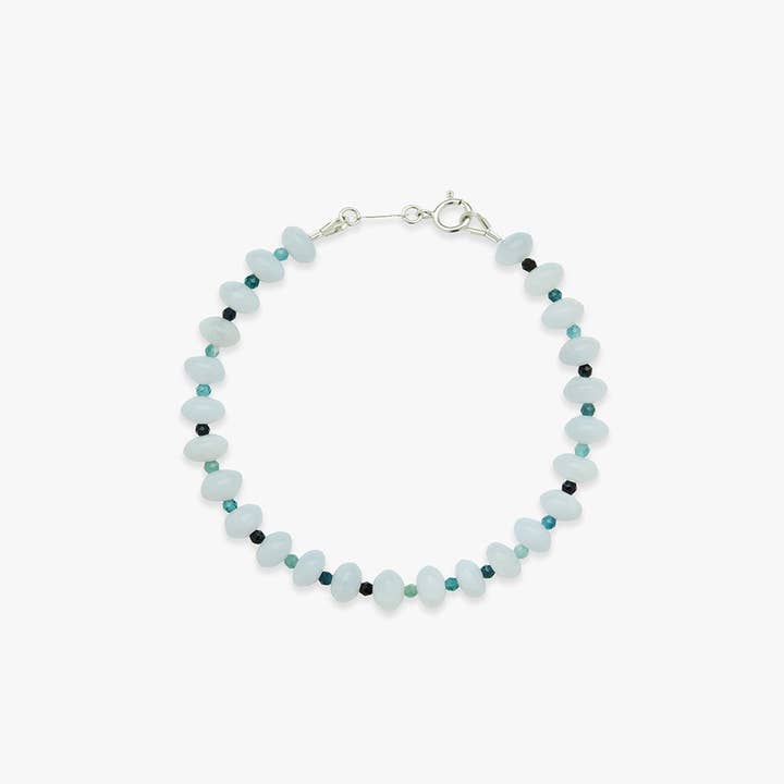 Ocean eyes armbånd sølv for engroshandel hos Koi Atelier