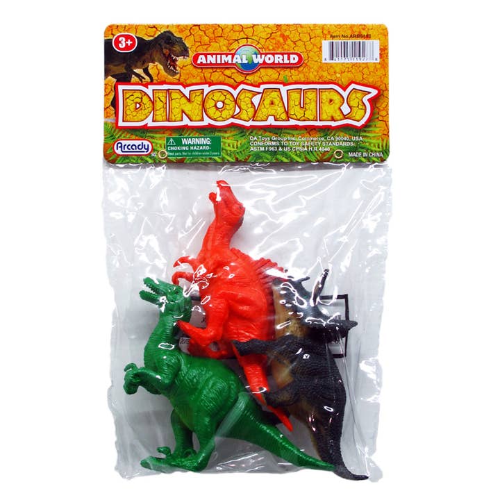 3 Spielzeug-Dinosaurier für den Großhandel von Deluxe Import Trading