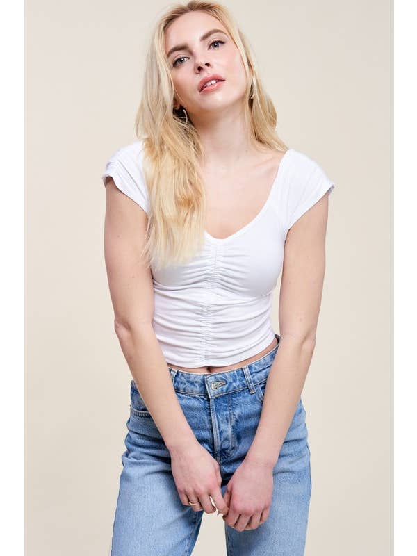 Charlotte Avery - Wholesale Blouse - Women's - Ruched Top2