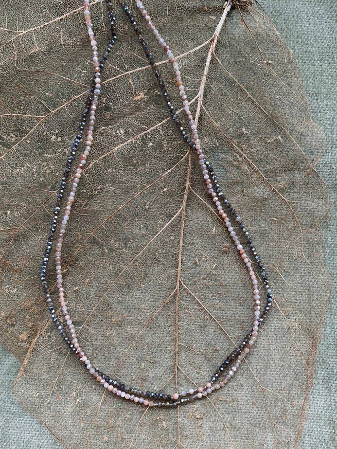 Moonstone and Labradorite Necklace for wholesale by Honey5Kauai