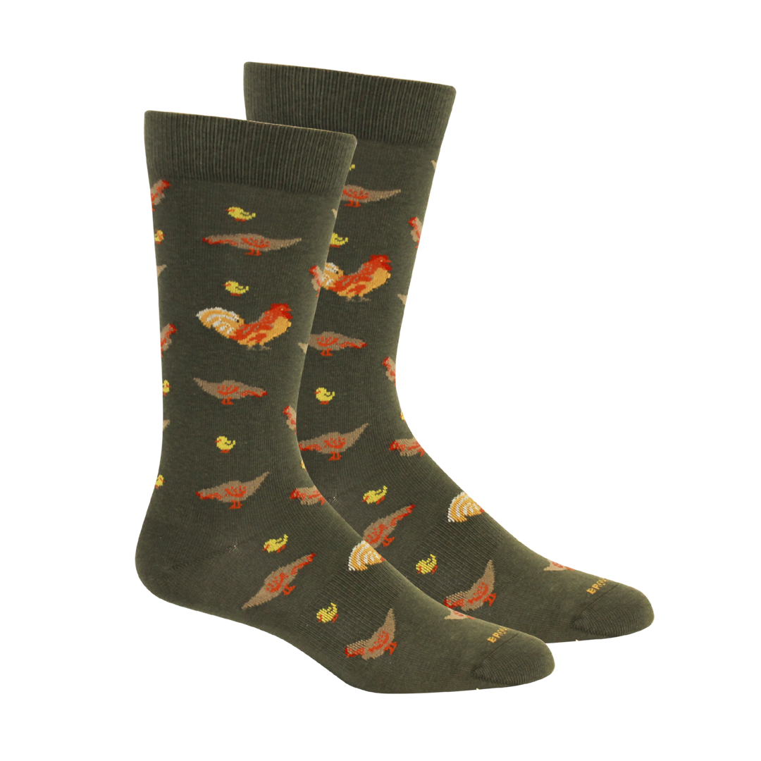 Brown Dog - Wholesale Socks - Unisex - Coop (Chicken) Socks1
