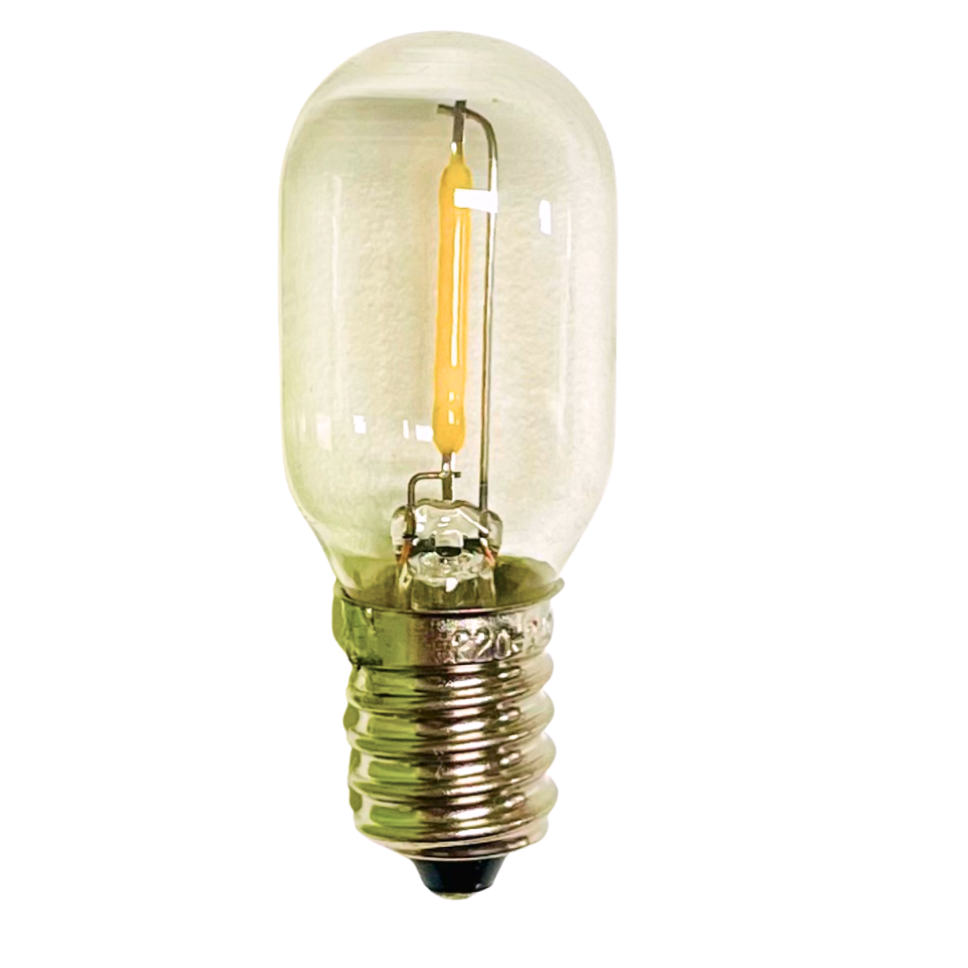SALTCO AUSTRALIA - Wholesale Light bulb/puck - Warm White Clear LED Globe – E14 1W (220–240V)1