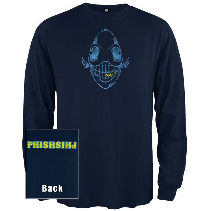 Official Store - Wholesale Screen Printed T-Shirt - Men's - Phish - Bone Phish Men's Long Sleeve T Shirt
