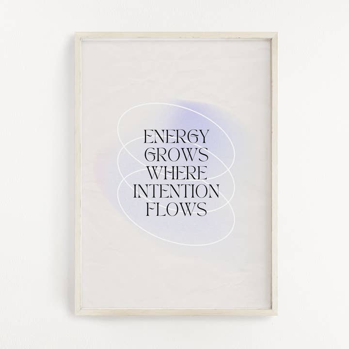 Energy & Intention Gradient Print for wholesale by Peechy