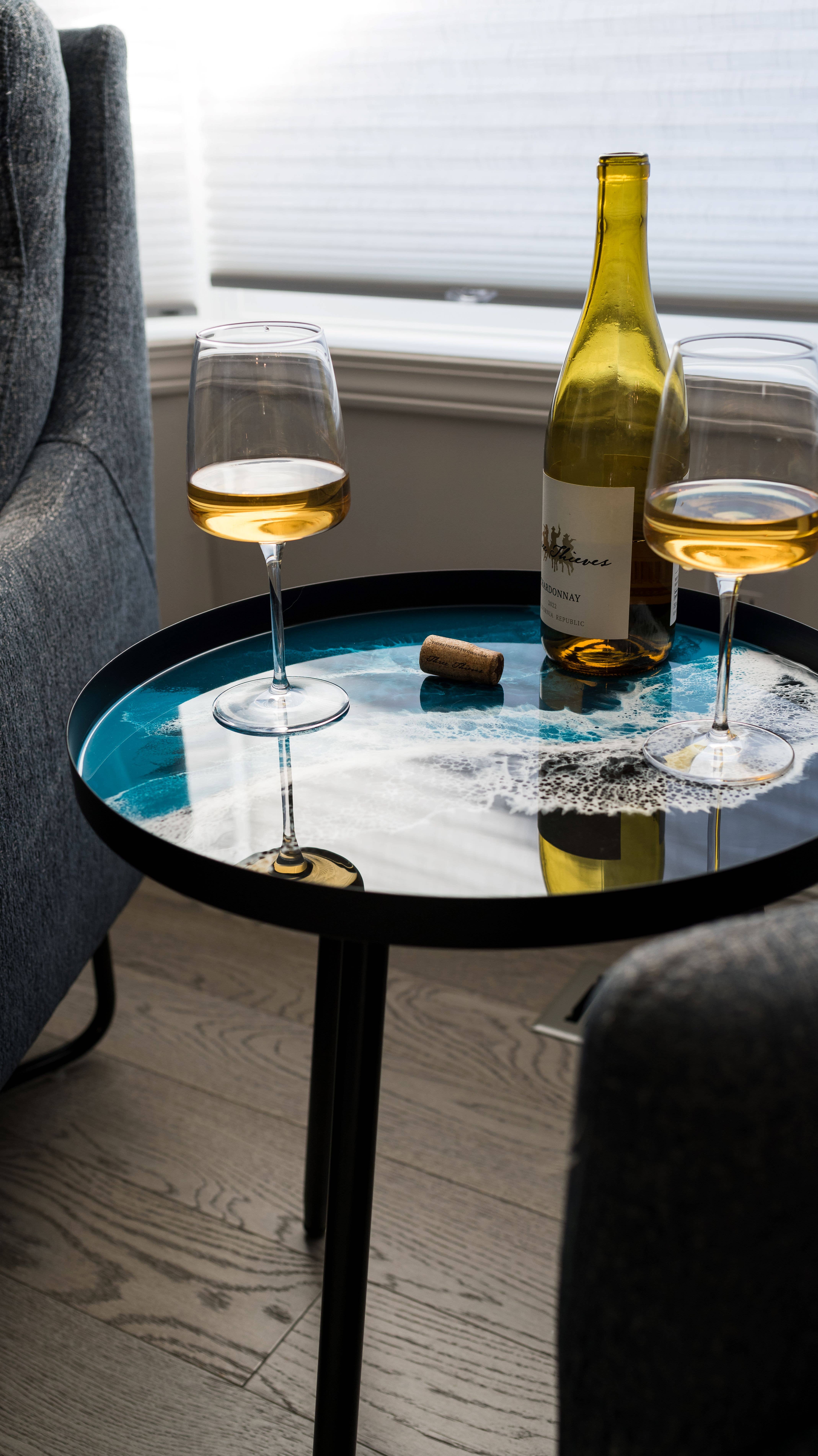 Lynn & Liana Designs - Wholesale Side Table - Resin Accented Side Table - No Tariffs!21