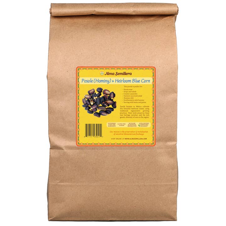 Alma Semillera - Wholesale Dried/Dehydrated Vegetables - Heirloom Posole/Hominy Bulk Sizes – Dried