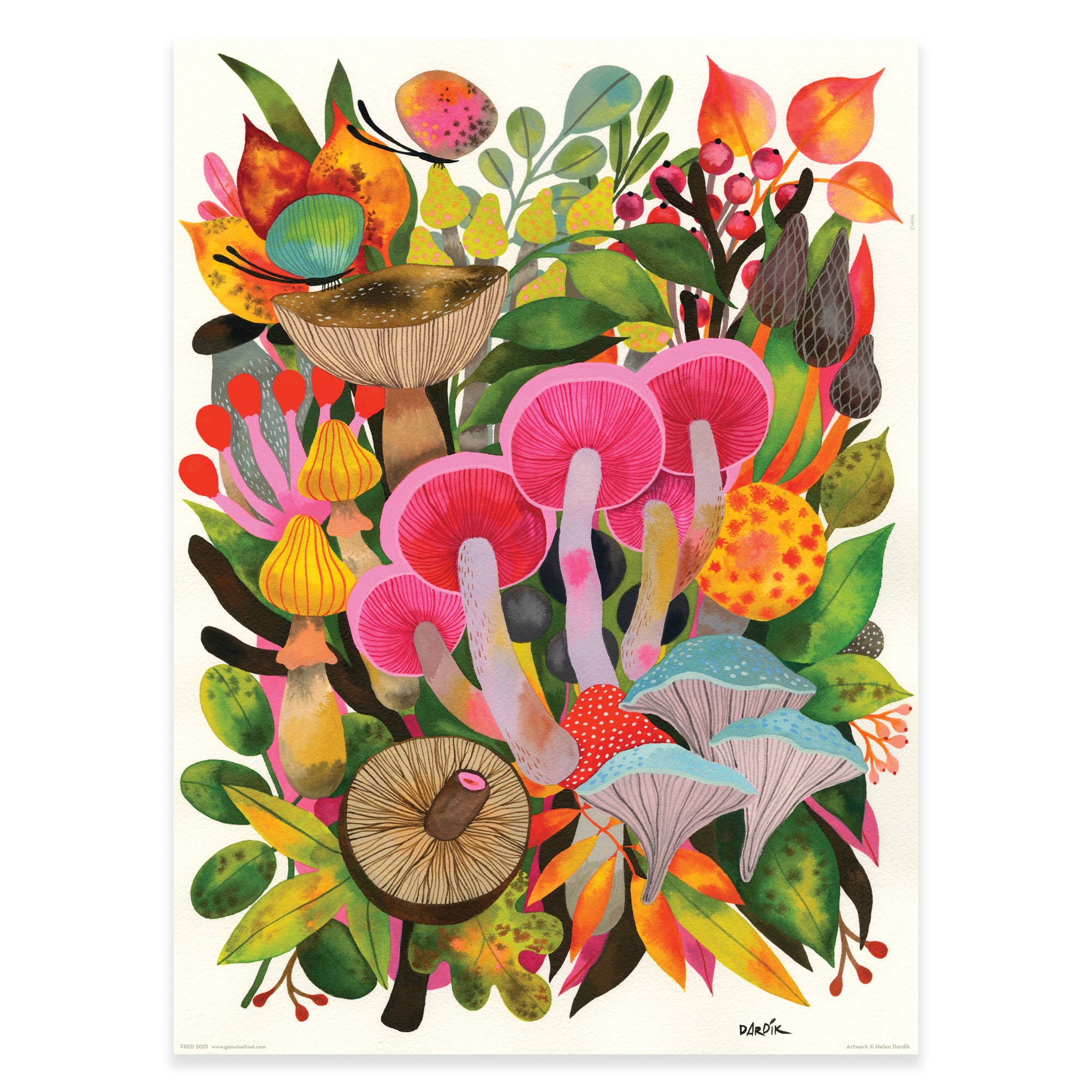 Fred & Friends - Wholesale Puzzle - Adult - Puzzle 500 Pc - Dardik Mushrooms1