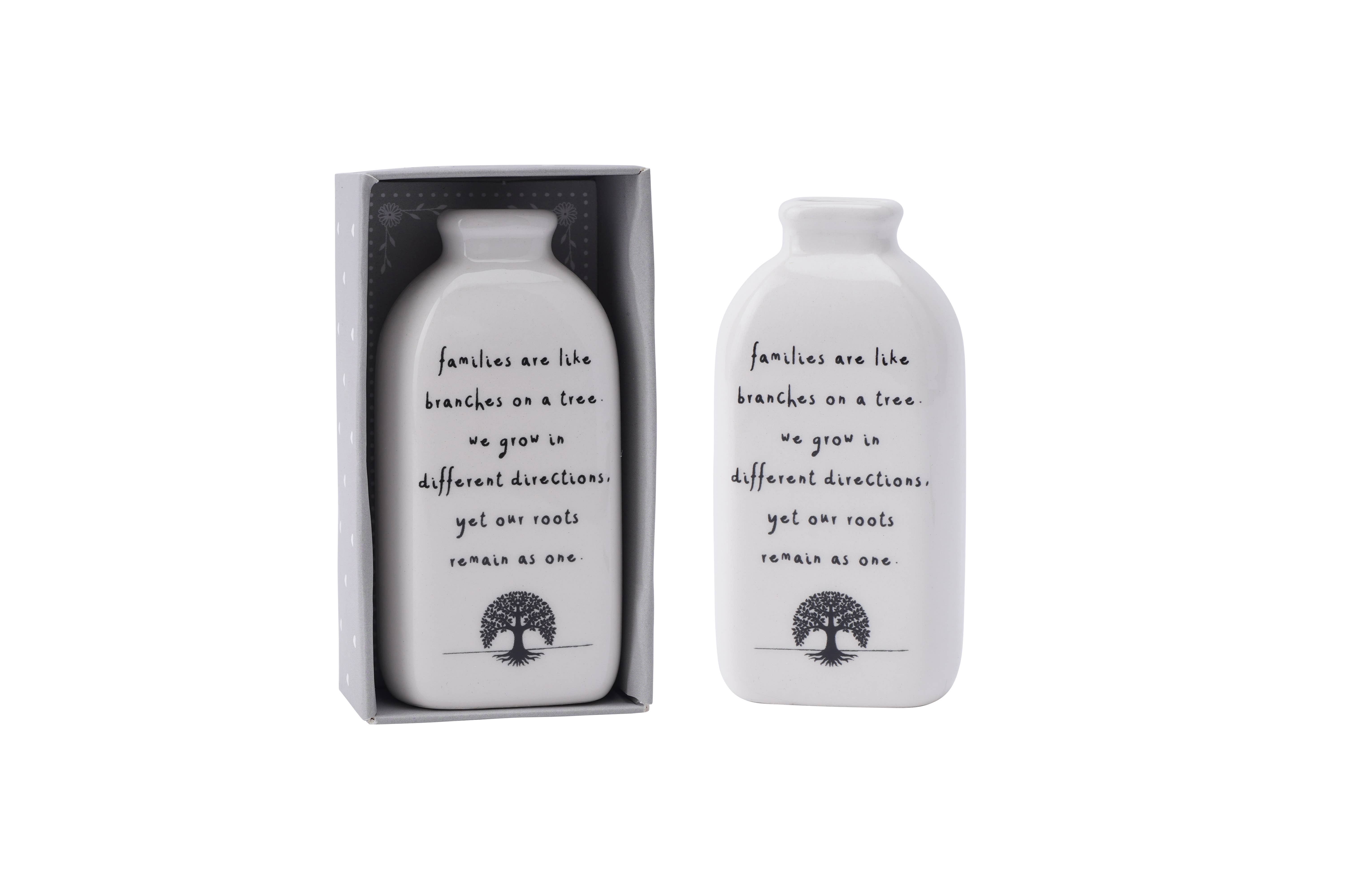 CGB Giftware - Vente Vases - Envoyez avec amour « Les familles sont comme... » Vase Bud1