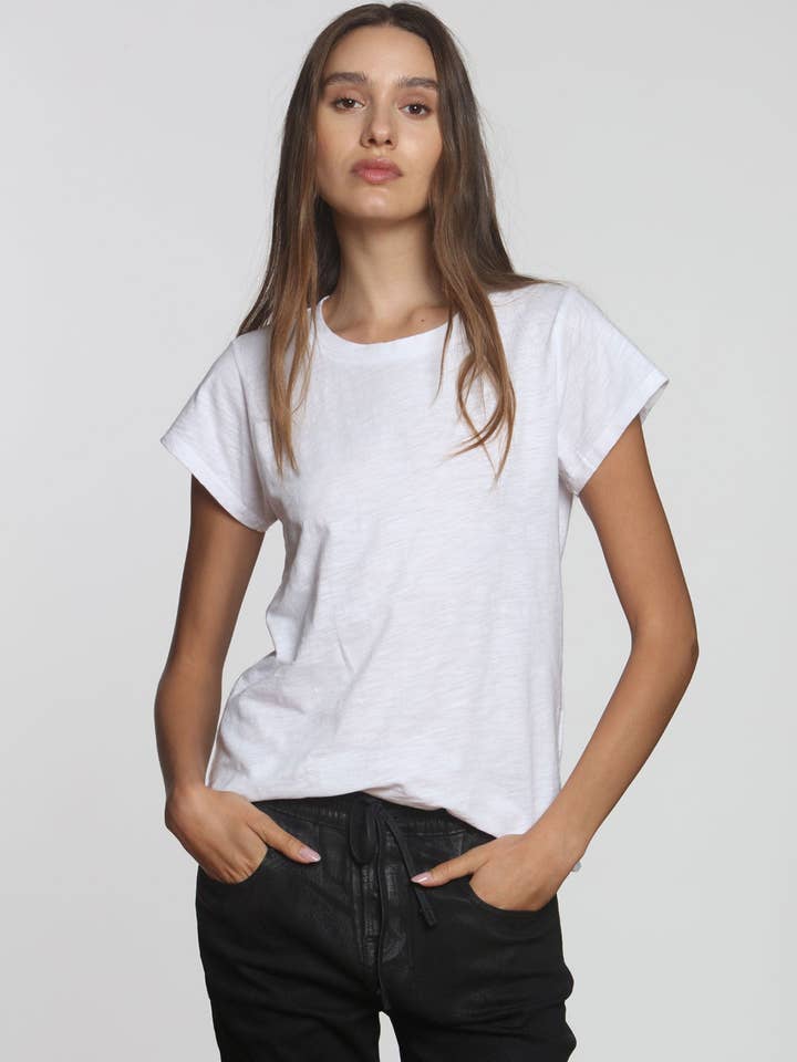 Ava Classic Tee - White for wholesale by Label + Thread