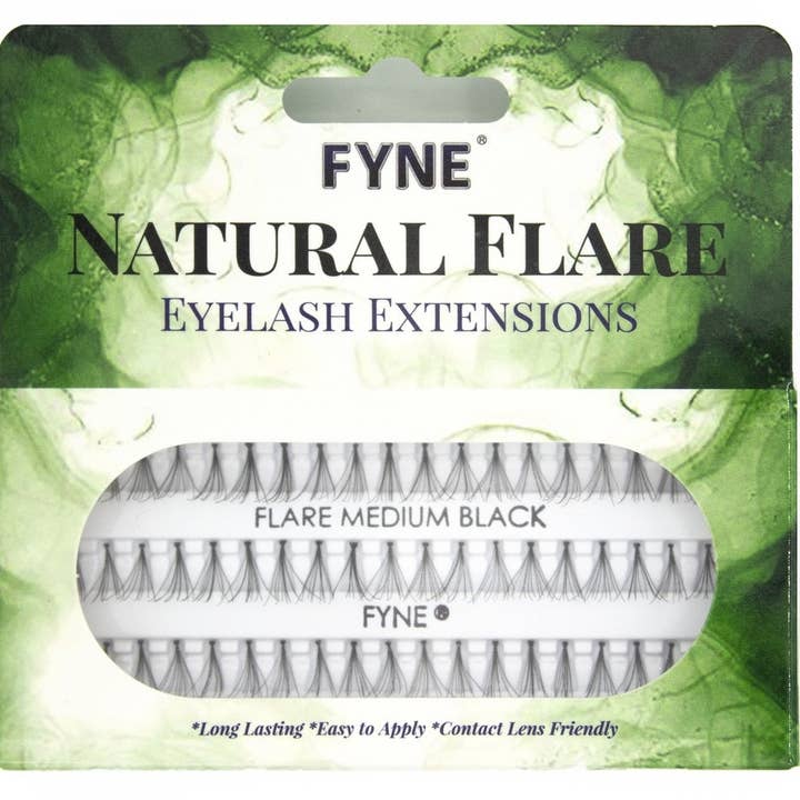 Individual Flare Cluster Eyelashes, Medium 617-02 for wholesale by Fine Lines (UK) Ltd