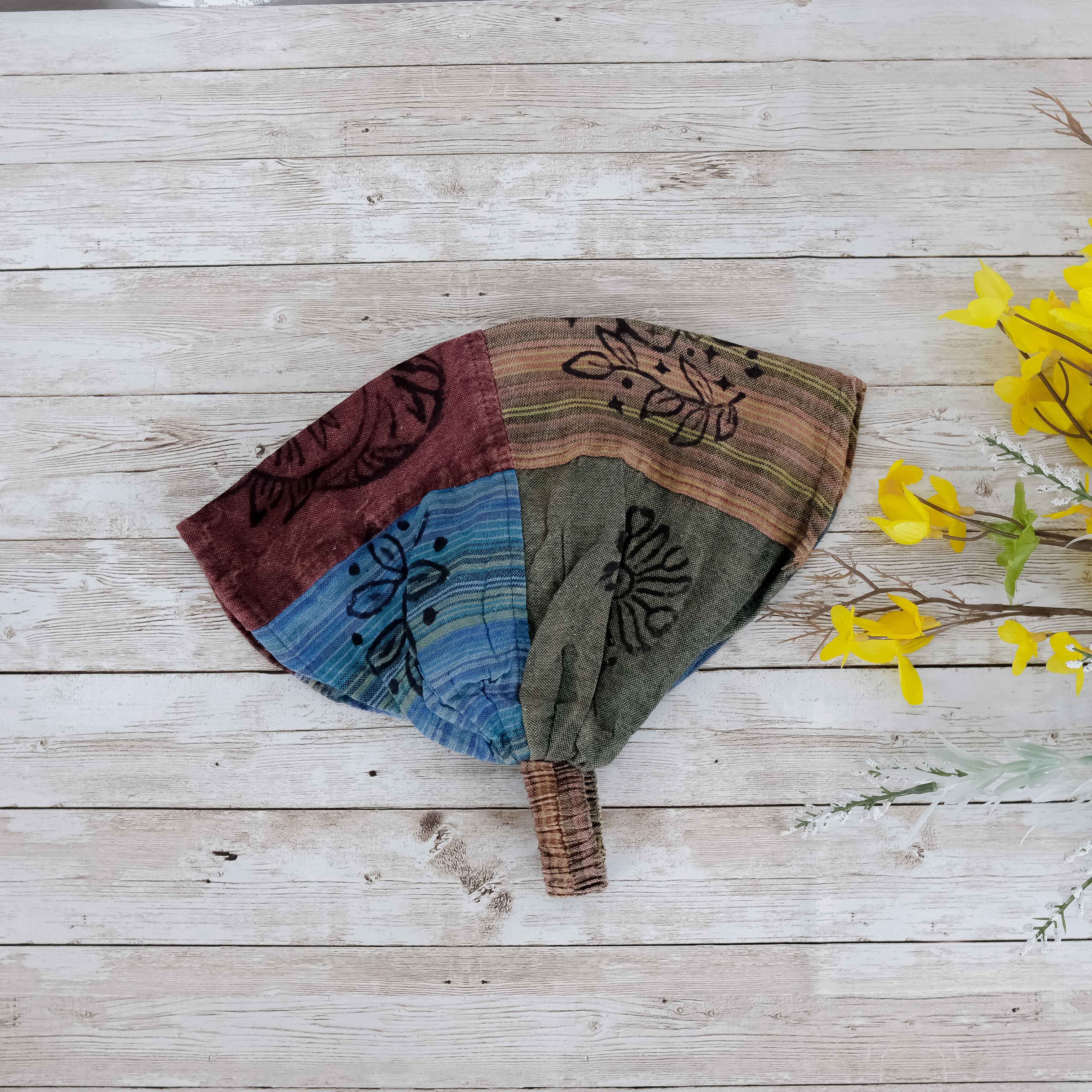 Karma Nepal Crafts - Wholesale Fashion Headband - Women's - Cotton Patch Unisex Block Print Head Band13