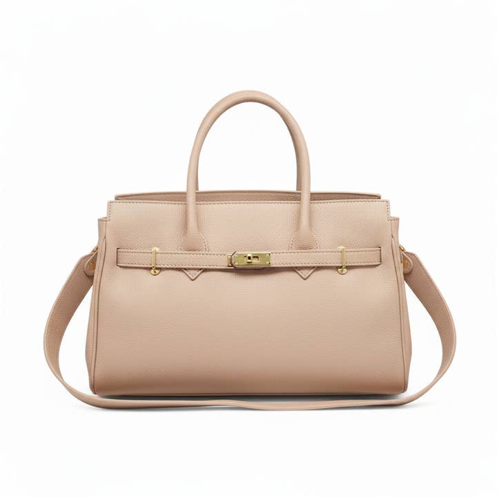 Leren tas AUDACE – Nude Rosé – Gemaakt in Italië voor wholesale door ZEEN