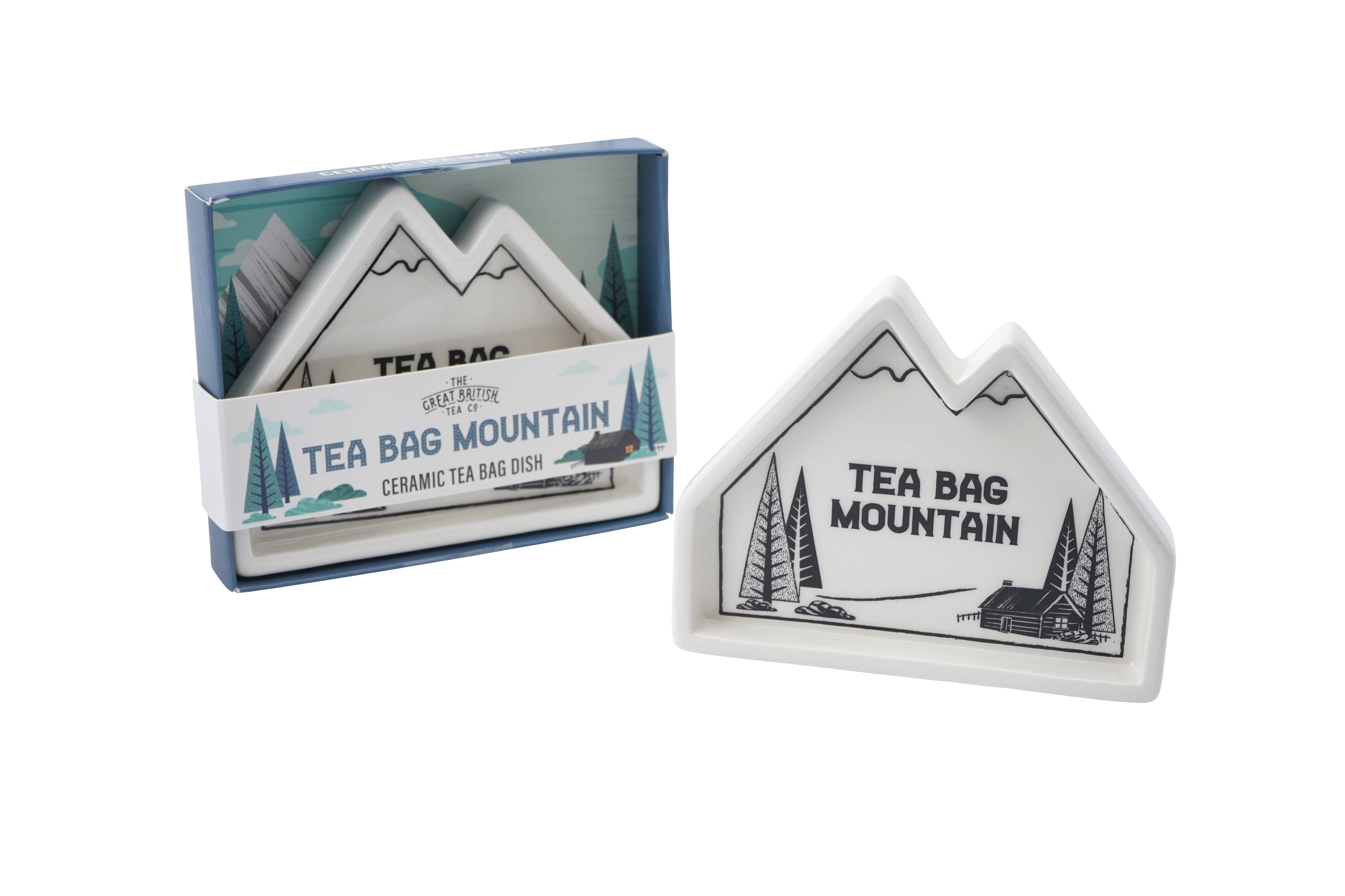 CGB Giftware – wholesale Decorative plate/dish/bowl – Great British Tea Co. 'Tea Bag Mountain' Dish in Gift Box1