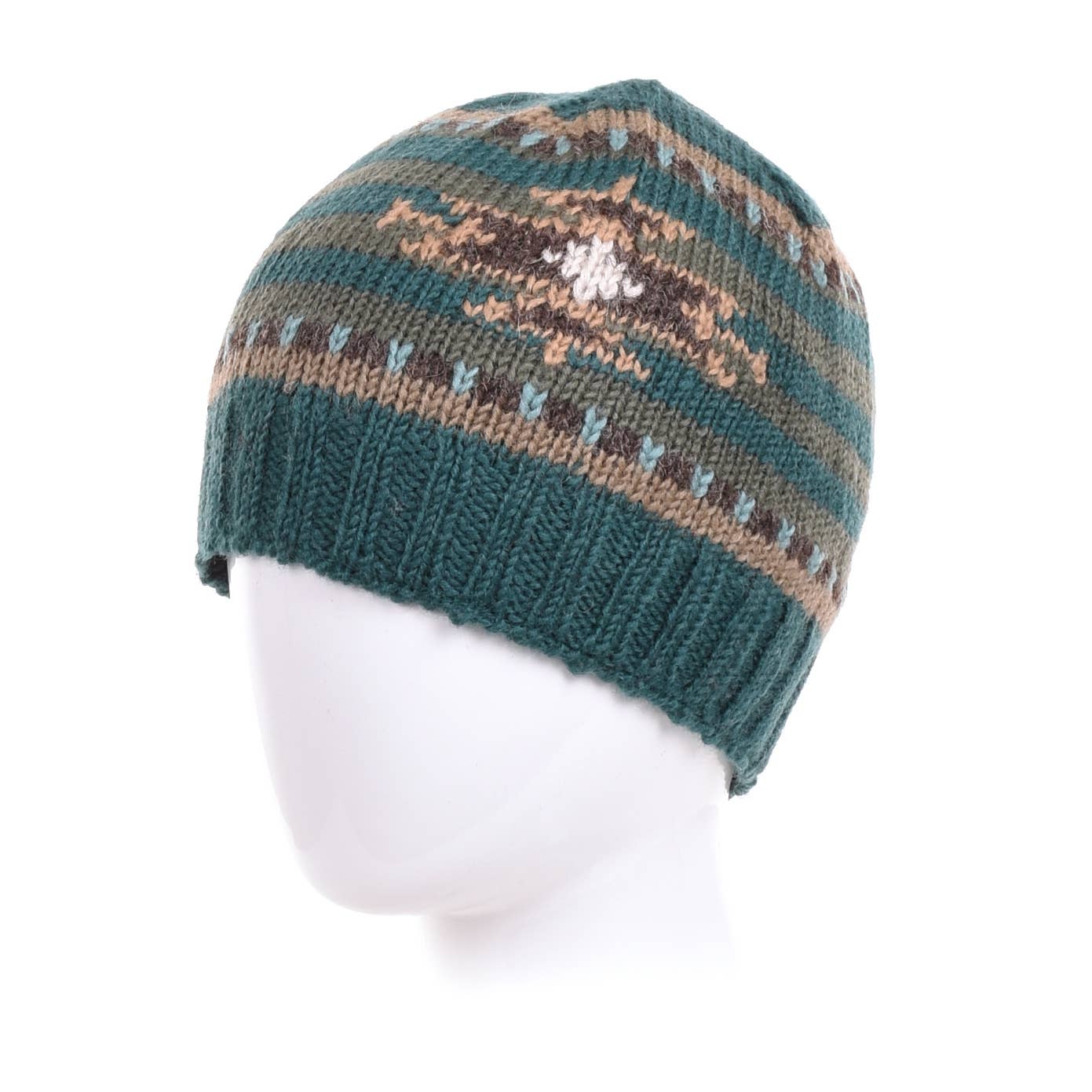 Lost Horizons Knitwear – Ships from USA - Vente Bonnet – homme - Bonnet en laine de Tucson avec motif tricoté du sud-ouest0