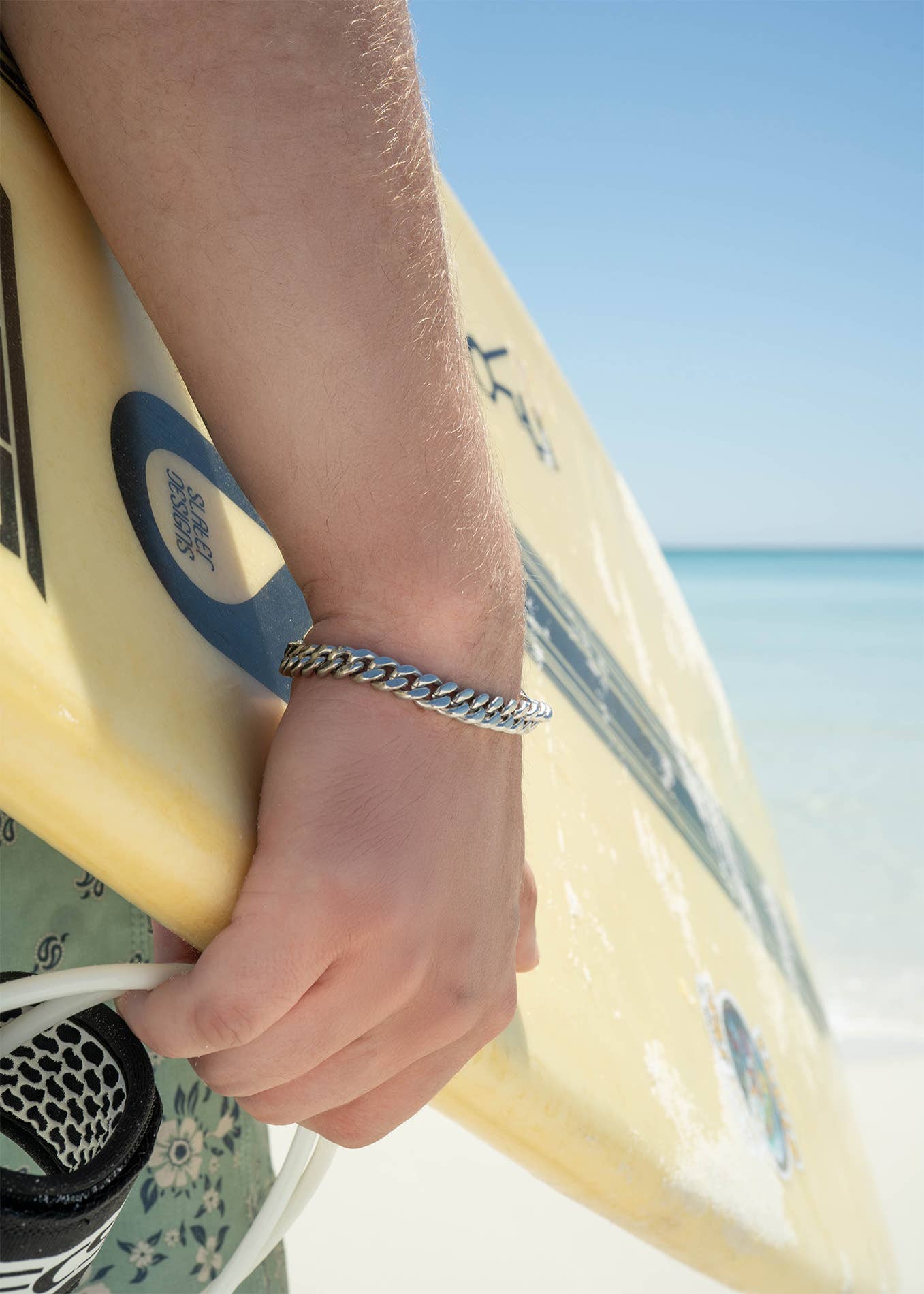 WJW - Venta al por mayor Pulseras de cadenas y eslabones - Pulsera de cadena tipo cubana de acero inoxidable con PVD de oro de 18 quilates y corte de diamante11