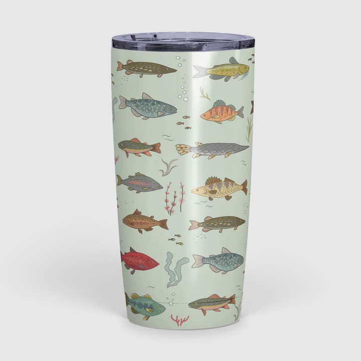 Sötvattensfisk 20 oz isolerad mugg för wholesale av June Apothicarie