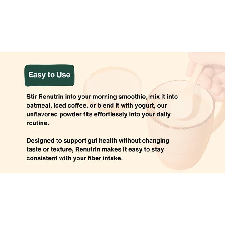 Renutrin - Wholesale Oral Supplement/Vitamin - Prebiotic Fiber Supplement for Gut and Metabolic Health9