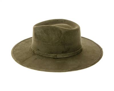 DNMC - Wholesale Fedora - Women's - Stiff Brim Rancher Hat - Premium Vegan Suede - 12+ Colors!7