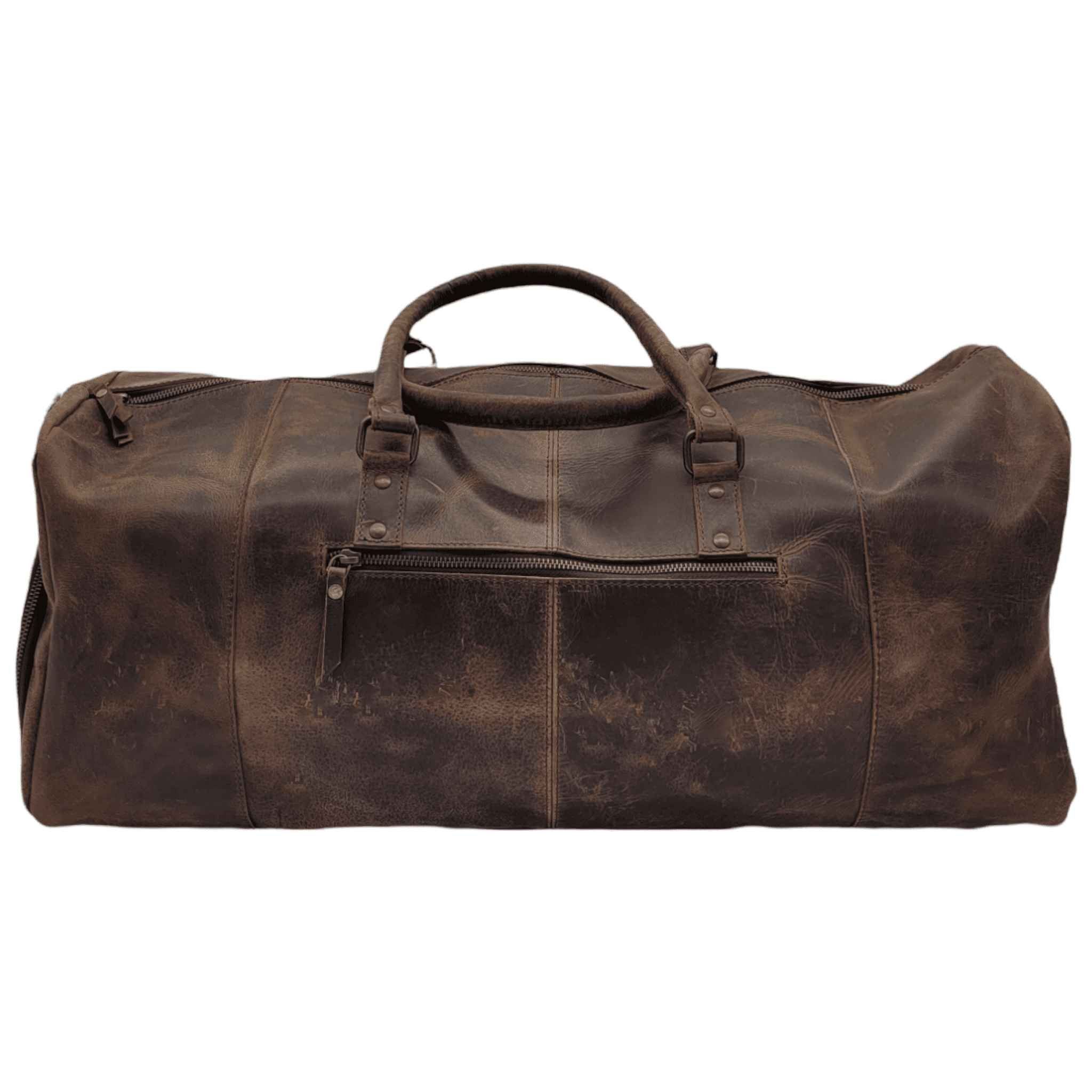 Ranch Junkie - Wholesale Weekender Bag - Unisex - Denali Vintage Saddle Leather Weekender Leather Duffel Bag5