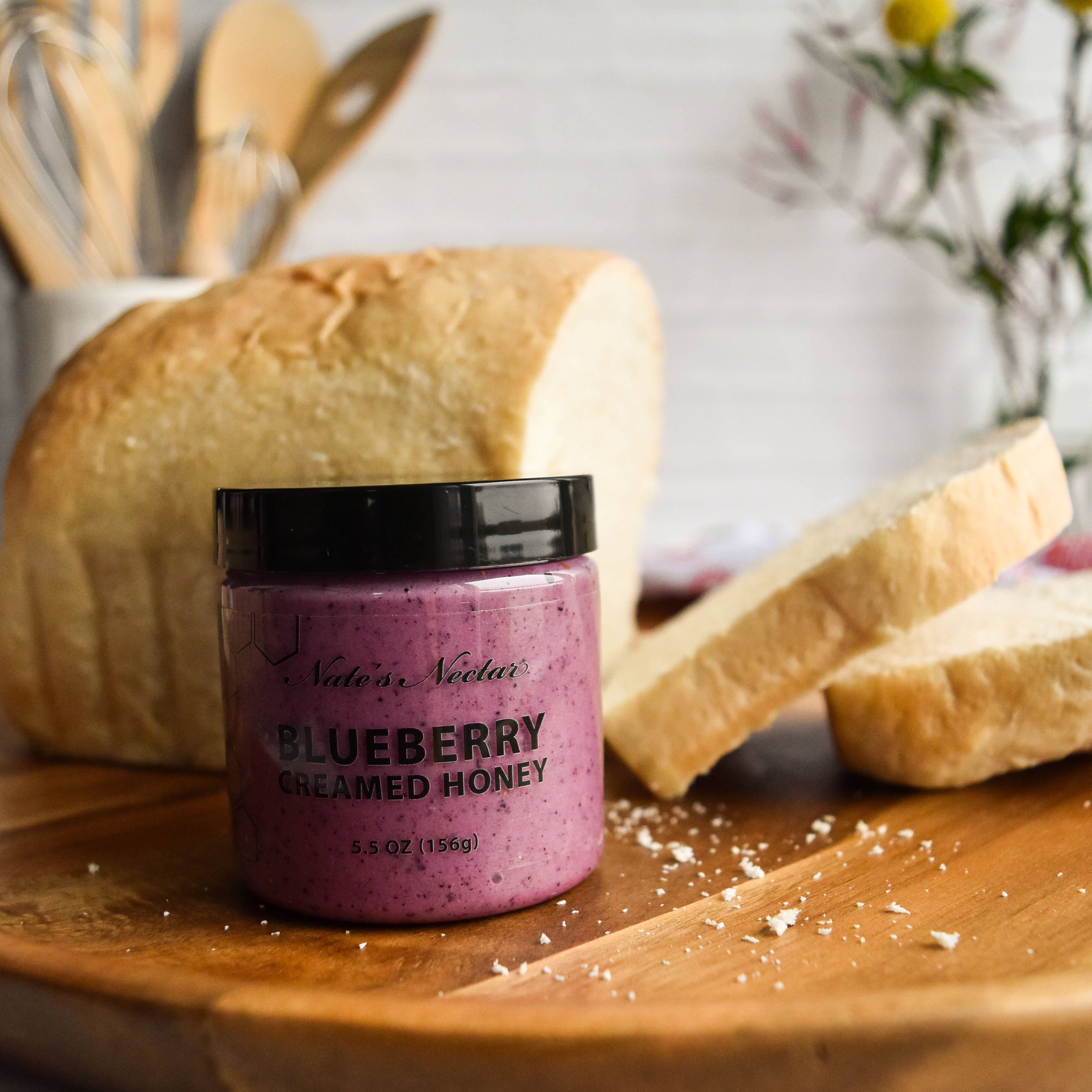 Nate's Nectar - Wholesale Honey - Blueberry Creamed Honey1