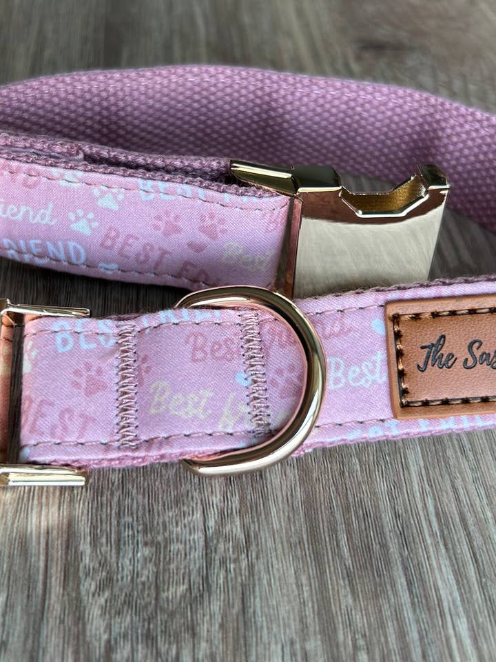 The Sassy Dog Collar - Best Friends Collection (Pink) for wholesale by The Sassy Dog