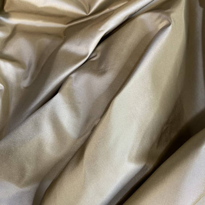 Fancy Styles Fabric - Wholesale Fabric - NEW Lady Lisa Designer 100% Silk Taffeta Fabric Solid Light Gold3