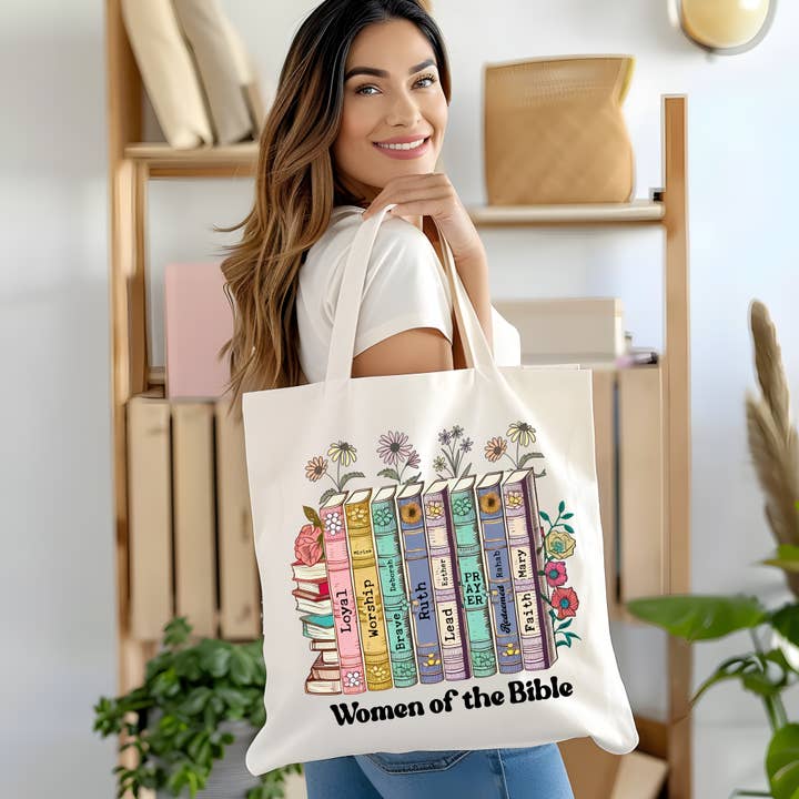Women of the Bible Canvas Tote Bag for wholesale by Rosemary Designs