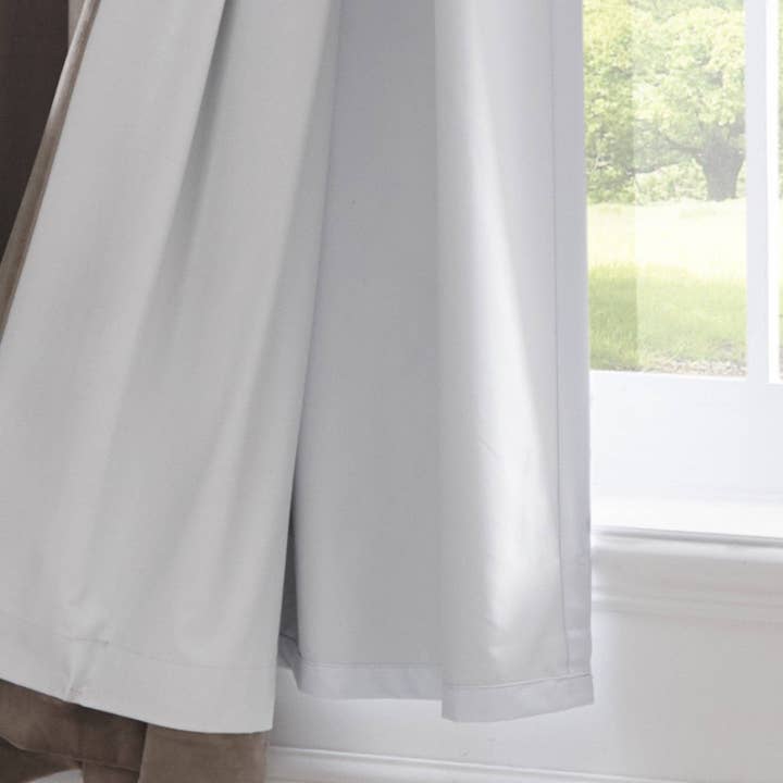 UW Home – wholesale Curtain – Blackout Lining Eyelet Blackout Lining by Fusion in White1