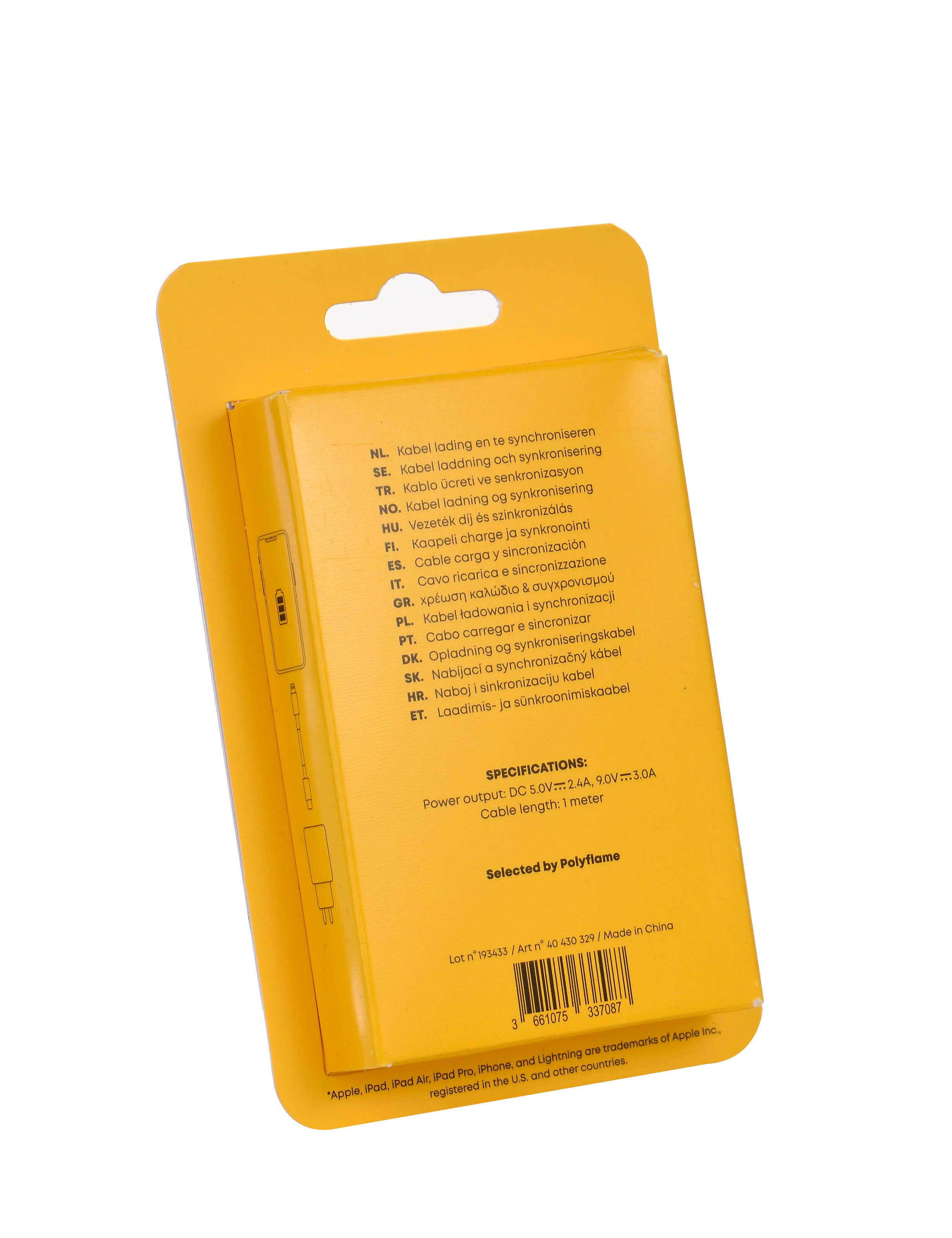 Tekmee - Wholesale Portable Charger - USB-C Lightning 1 meter French flag charger1