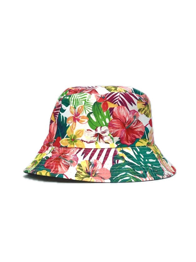 Bob réversible imprimé fleur XW2009 pour la vente par LINETA