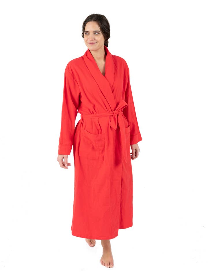 Leveret Pajamas – wholesale Robe – Women's – Womens Flannel Robe