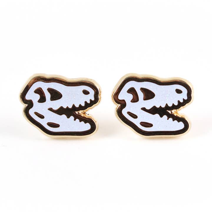 Trex Skull Earrings for wholesale by LuxCups Creative