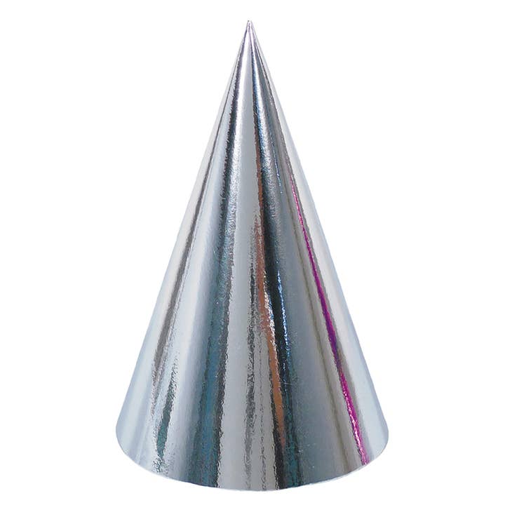 Party Pro - Venta al por mayor Sombreros/coronas de fiesta - SOMBRERO PUNTIAGUDO X 6 PLATEADO