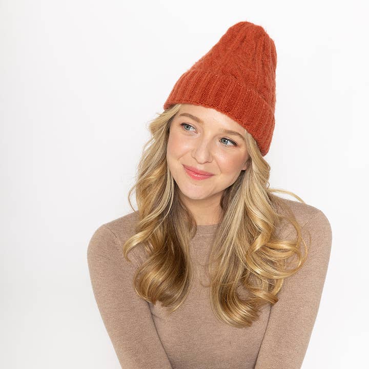 Do Everything In Love® - Wholesale Beanie - Dames - Muts met kabelgebreide manchet7