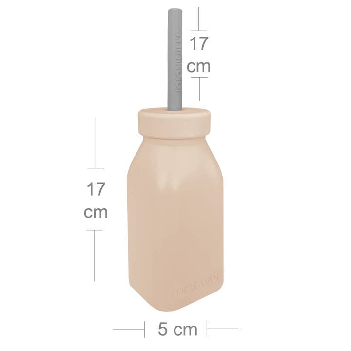 Muslinz - MerryGoRoundUK Ltd - Wholesale Feeding set – Baby - MiniKOiOi Bottle + Straw – Silicone Bottle and Straw