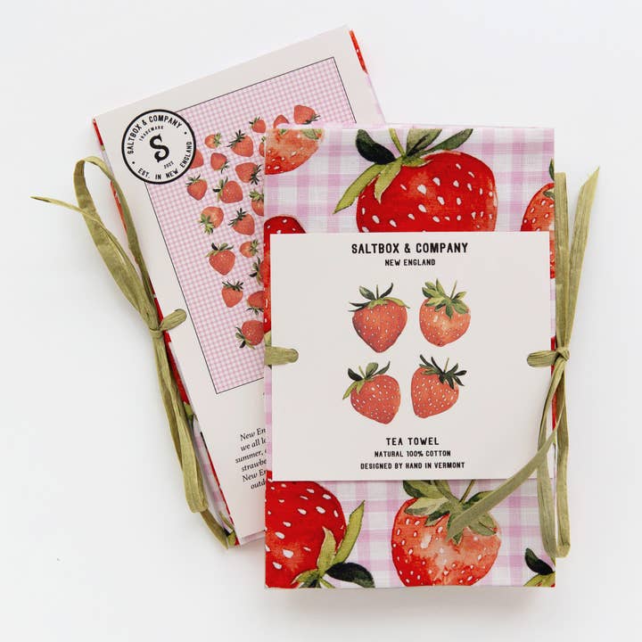 Aardbeien - Theedoek voor wholesale door Saltbox & Company
