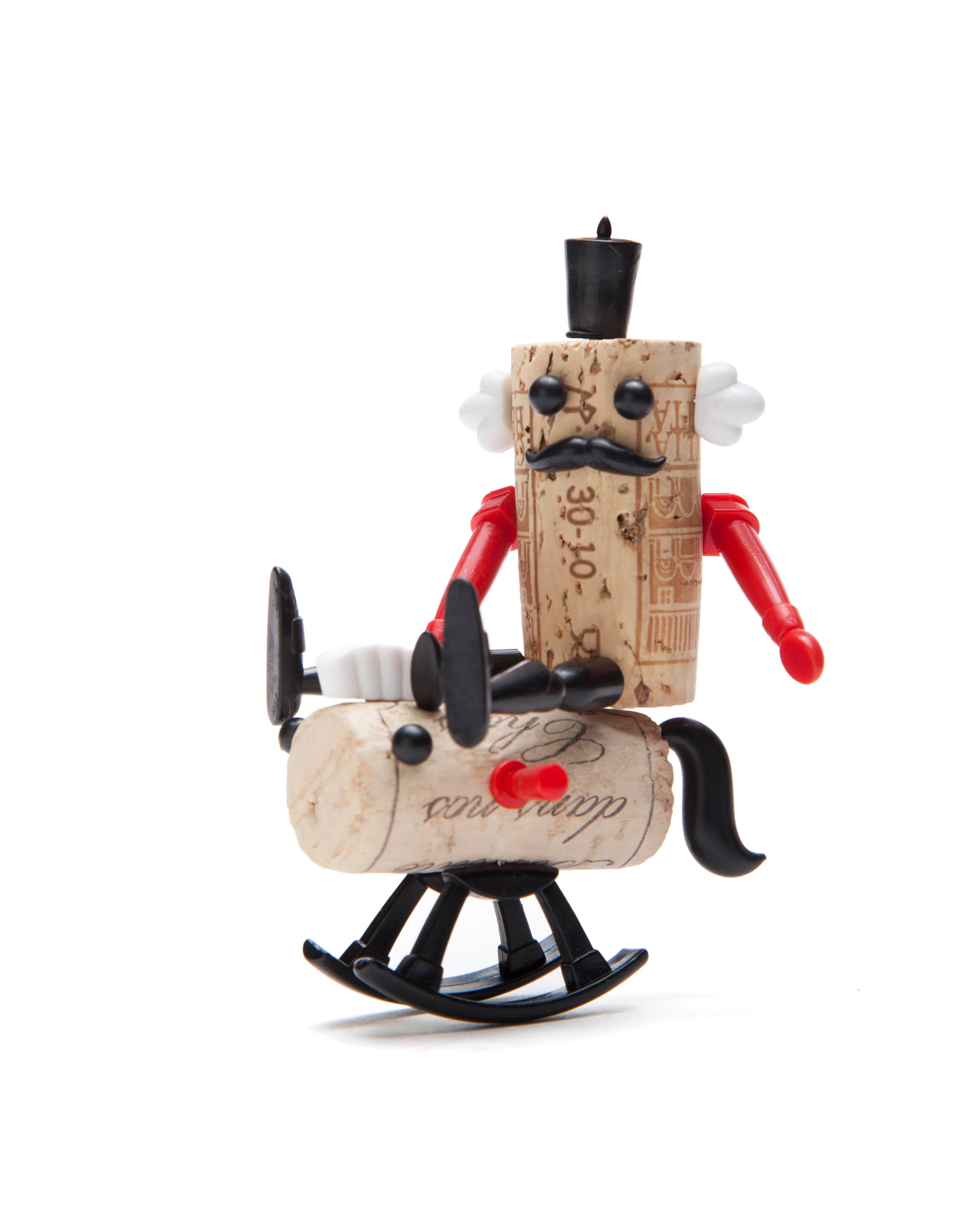 Monkey Business Design USA LLC - Vente Bouchon de vin - Figurines pour amateurs de vin | Jouets classiques Corkers4