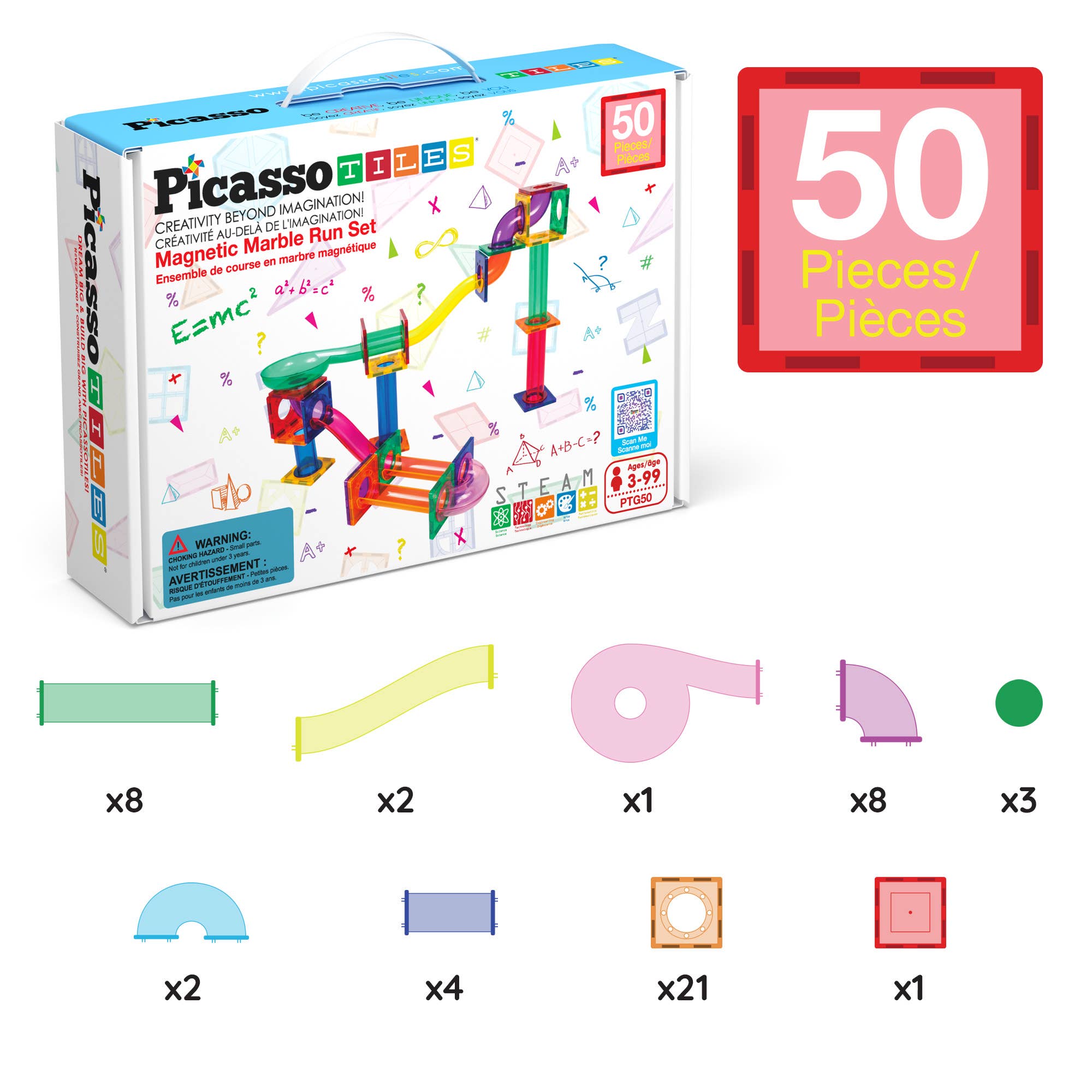 PicassoTiles - Wholesale Bouwset - Kinderen - PicassoTiles Magnetische Knikkerbaan Set15
