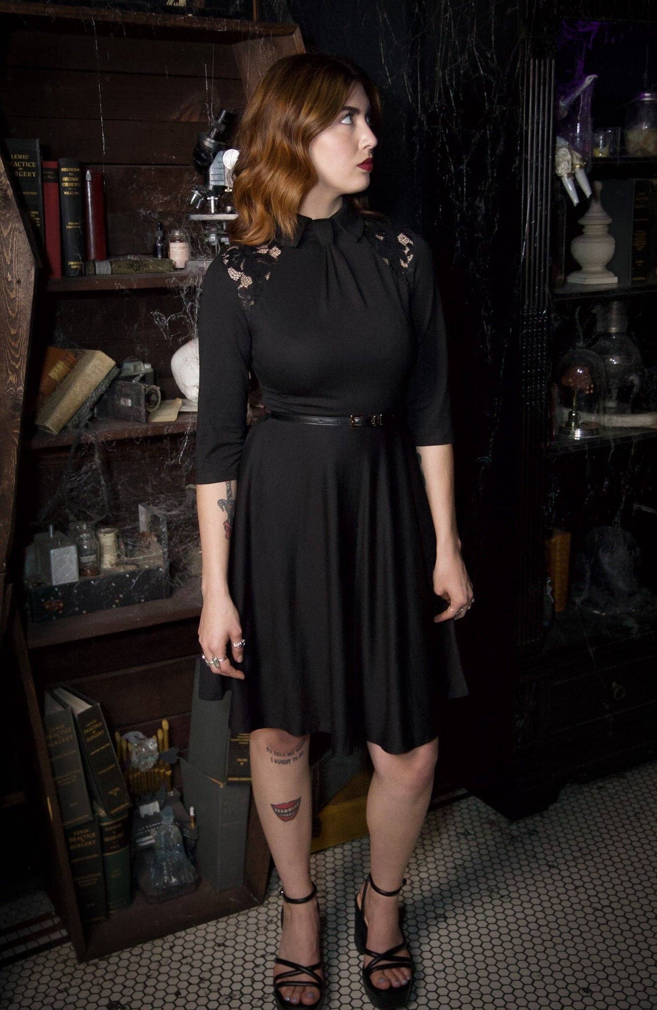 Witchwood Bags – wholesale Dress – Women's – Shelley - Faux Tie Fit and Flare Dress - READY TO SHIP3