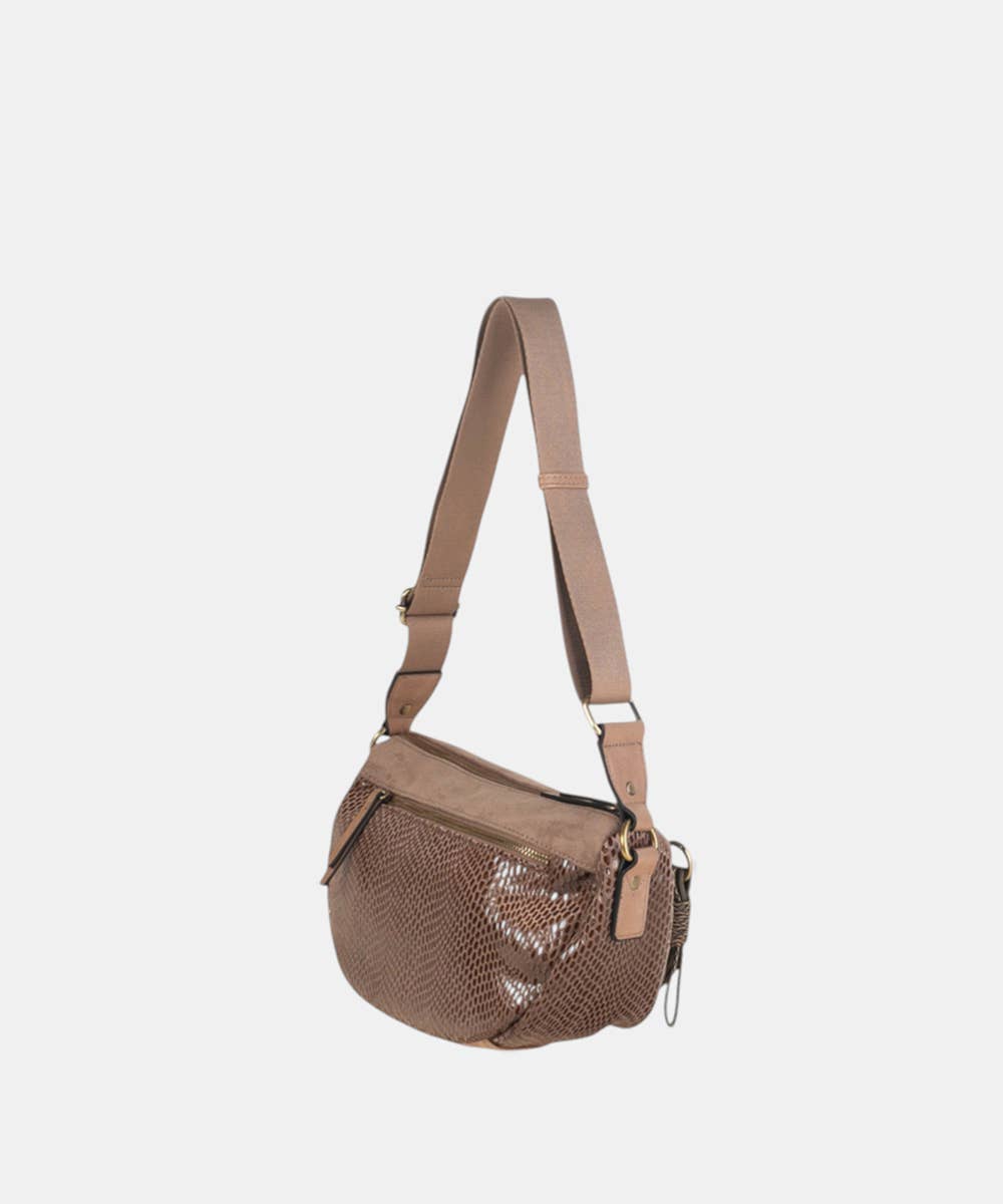 Kbas - Wholesale Top Handle Bag - Women's - URBAN BOA POLYESTER CROSSBODY BAG TAUPE2