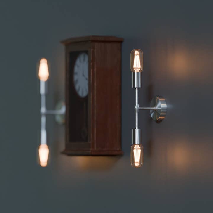 Ledsone - Vente Appliques - Applique Murale Moderne Minimaliste à 2 Lumières pour Salle de Bain~559320