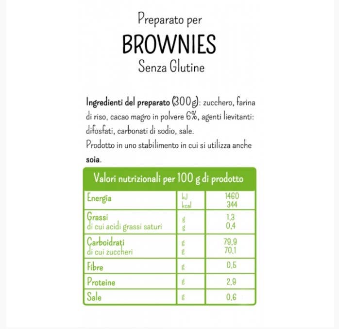 Molino Rossetto - Wholesale Brownie Mix - PREPARATION FOR BROWNIES - GLUTEN FREE - 300 G2