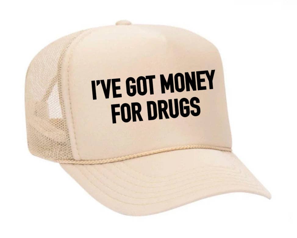 Inappropriate Trucker Hats – Großhandel Trucker-Cap – Unisex – Ich habe Geld für Drugs Trucker Hat24
